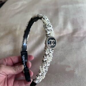 Pearl Tweed Luxe Inspired Headband | Parisian Chic